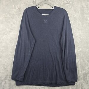 Tyndale FR T-Shirt Mens XL Blue Fire Resistant CAT 1 Long Sleeve Base Layer
